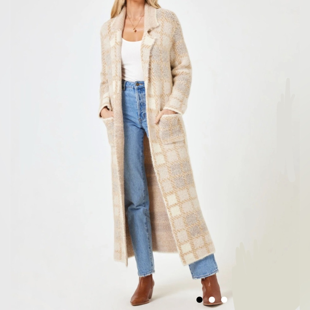 NEW Lspace “Hygge” Coat in brown -Size M/L